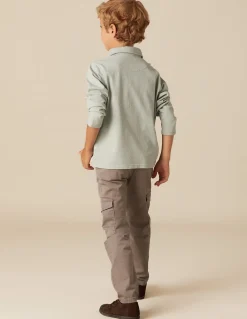 Best Sale PANTALÓN CARGO LARGO GRIS CLARO Pantalones