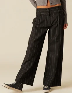 Discount PANTALÓN CINTURILLA ANCHA RAYA Pantalones