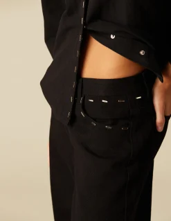 Online PANTALÓN DENIM TACHUELAS Denim|Pantalones