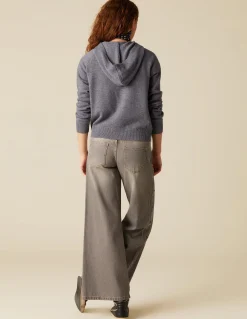 New PANTALÓN GRIS BOTONES LATERAL Denim|Pantalones