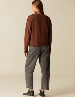 Fashion PANTALÓN GRIS DOBLE PESPUNTES Denim|Pantalones