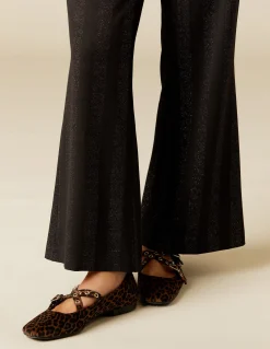 Cheap PANTALÓN NEGRO RAYA BRILLO Pantalones