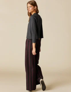 Discount PANTALÓN NEGRO RAYA Pantalones