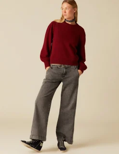 Cheap PANTALÓN NN BORDADO GRIS Denim|Pantalones