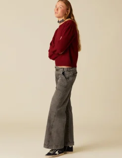 Cheap PANTALÓN NN BORDADO GRIS Denim|Pantalones