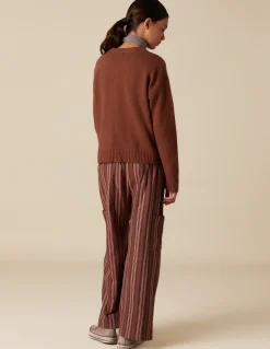 Store PANTALÓN RAYA MARRÓN Pantalones