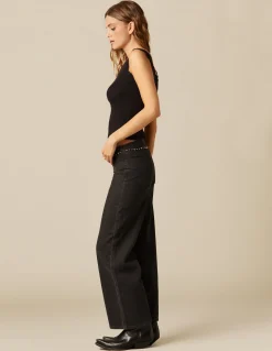 Cheap PANTALÓN TACHUELAS CANESÚ ANTRACITA Denim|Pantalones