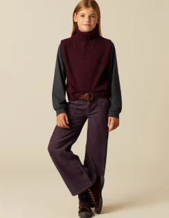 Shop PANTALÓN WIDE LEG PANA Pantalones