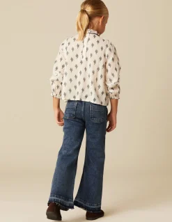Cheap PANTALÓN WIDE LEG VAQUERO Denim|Pantalones