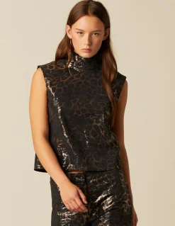 Online TOP ANIMAL PRINT BRILLO Tops