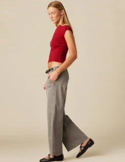 Sale TOP ASIMéTRICO CANALé ROJO Tops