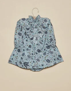 Shop VESTIDO FLOR HOJA AZUL Vestidos