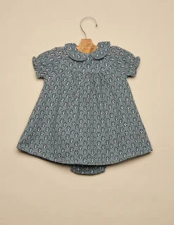 Outlet VESTIDO FLOR RAMITO AZUL Vestidos