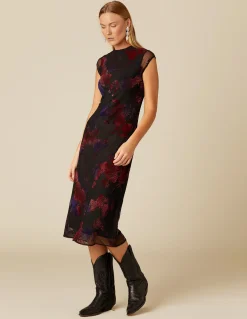 Sale VESTIDO FLOR TULLE NEGRO Vestidos