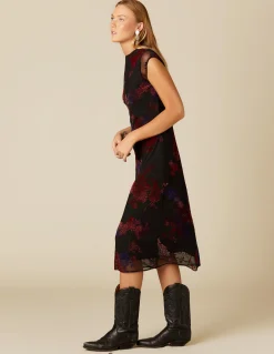Sale VESTIDO FLOR TULLE NEGRO Vestidos