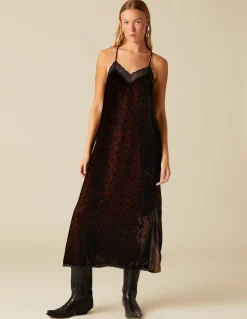 Online VESTIDO LENCERO ANIMAL PRINT Vestidos