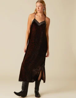 Online VESTIDO LENCERO ANIMAL PRINT Vestidos