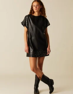 Hot VESTIDO TACHUELAS ANTRACITA Vestidos