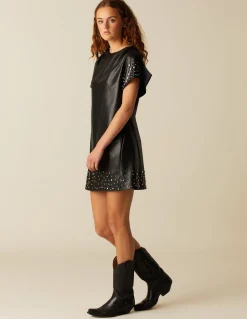 Hot VESTIDO TACHUELAS ANTRACITA Vestidos