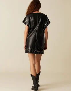 Hot VESTIDO TACHUELAS ANTRACITA Vestidos
