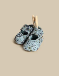 Hot ZAPATO FLOR HOJA AZUL Zapatos